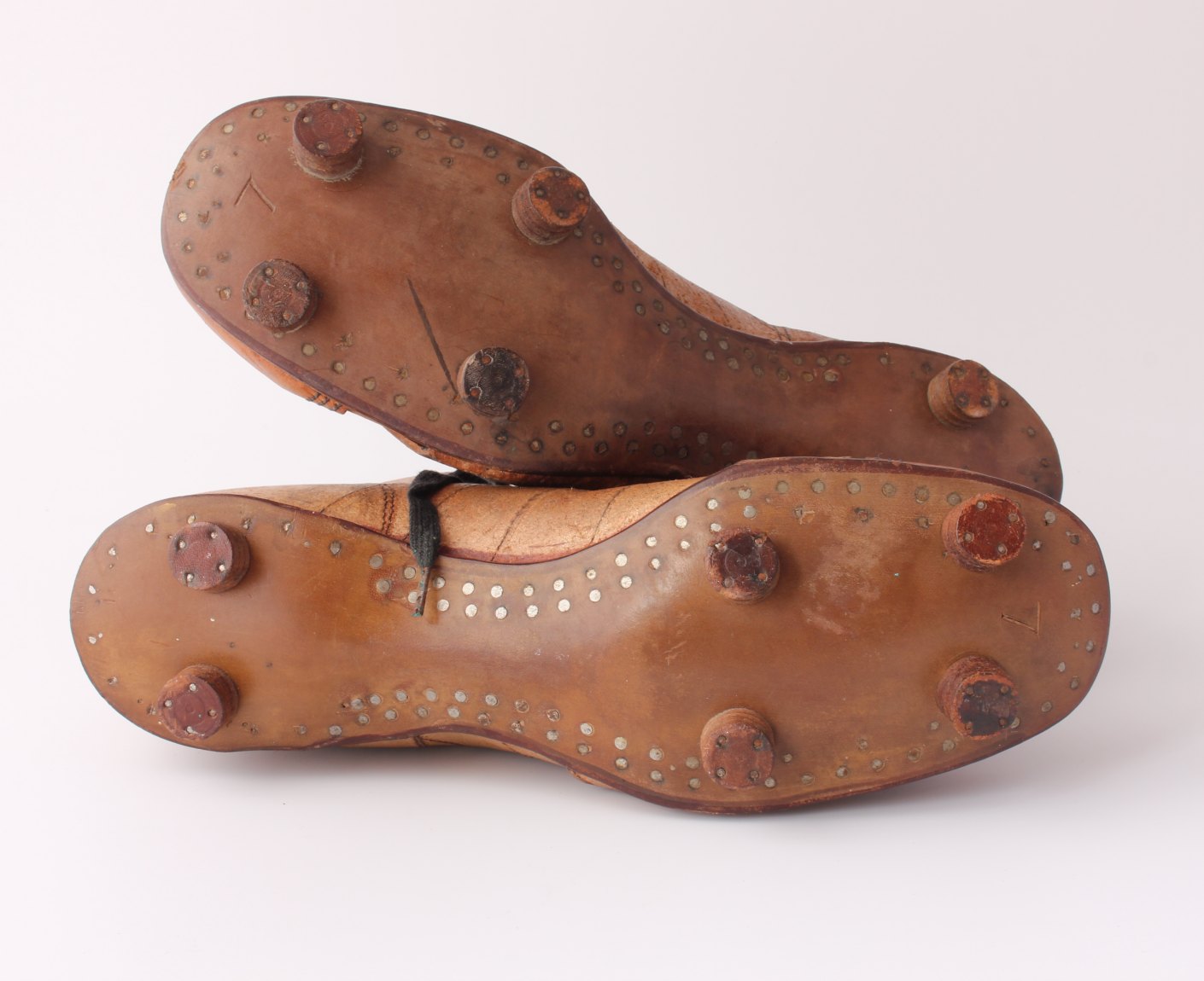 The Gola Leather Football Boots. c1920 Soccer Cleats Size 7.